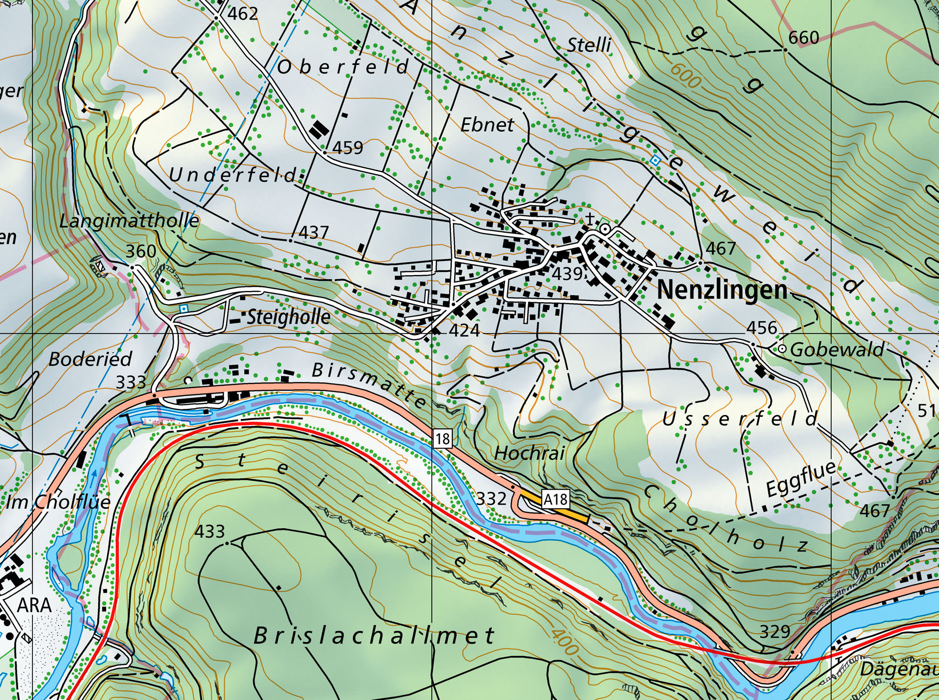 E17644 NE02 Swisstopo2021 Nenzlingen